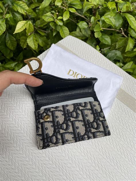 dior saddle flap card holder dupe|dior caro detachable card holder.